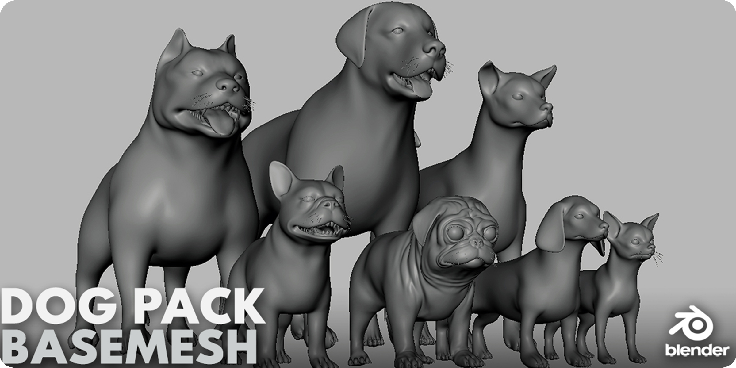 动物3D模型合集Ultimate Basemesh Collection