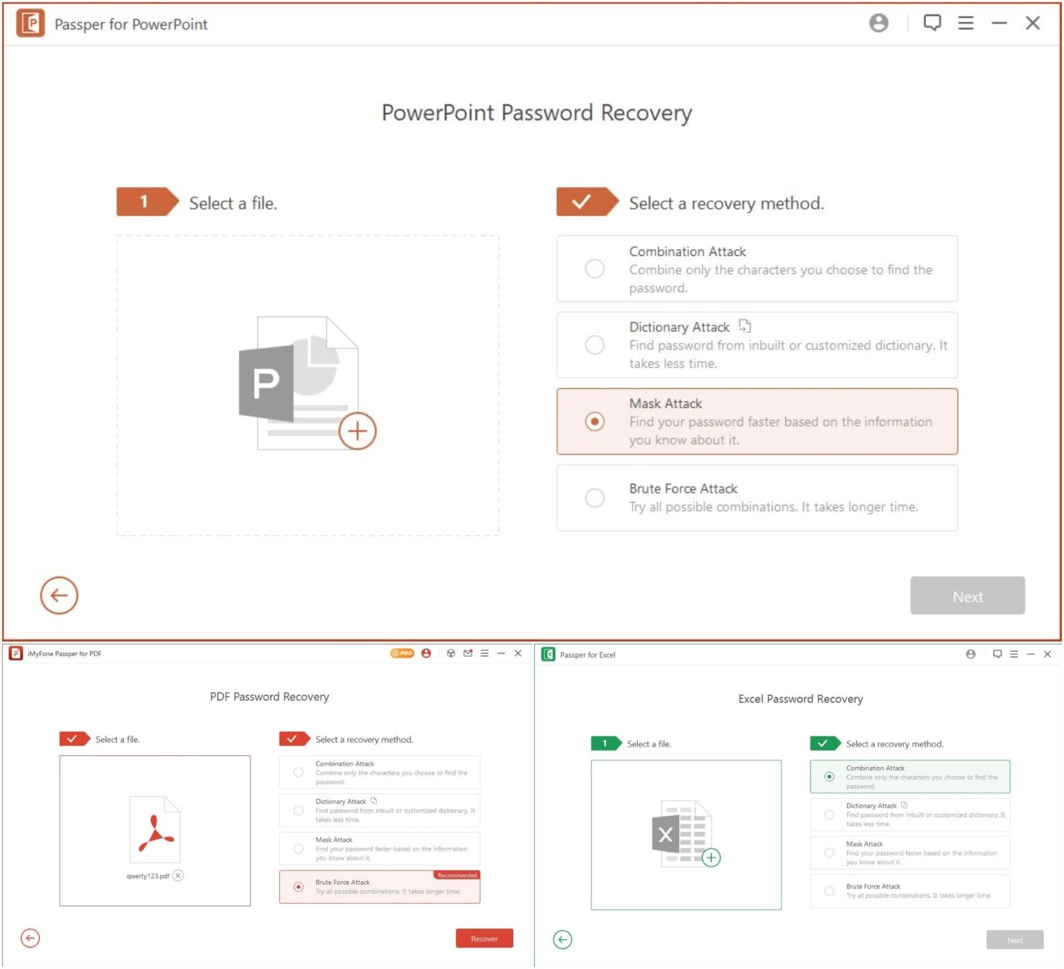 密码恢复 Passper for PowerPoint \ for PDF \ for Excel 4.0.3.1 Multilingual