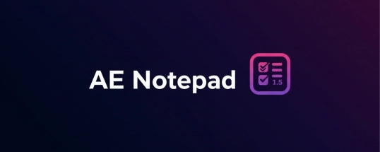 AE 记事本插件 AE Notepad