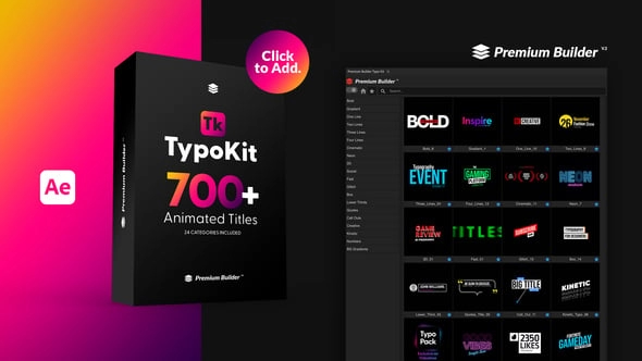 700+动画标题AE模板