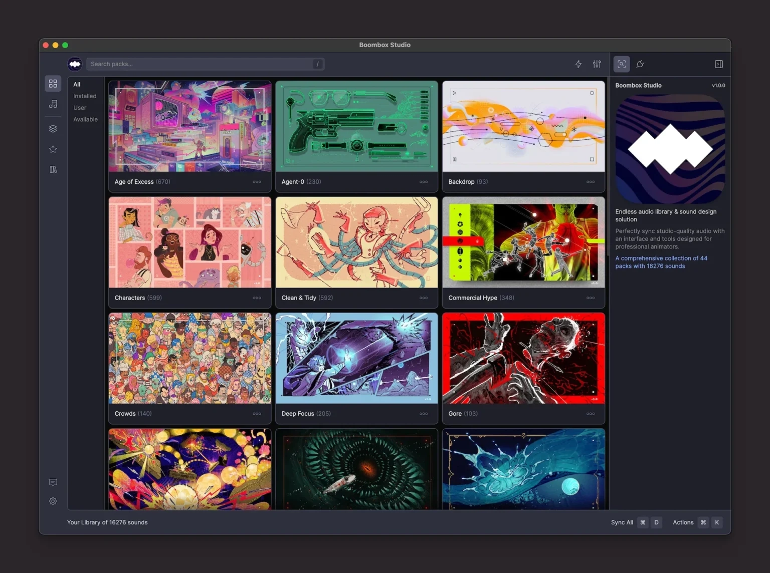 完整的非线性视觉声音设计工作室和音频库 Mt. Mograph Boombox v27