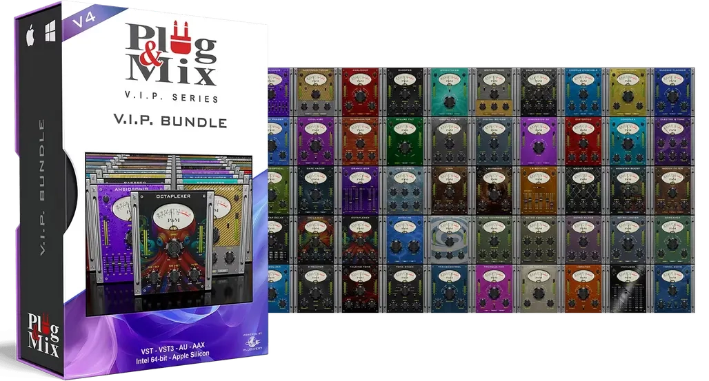 50 个精简音频插件Plug and Mix VIP Bundle 4.0.0 macOS