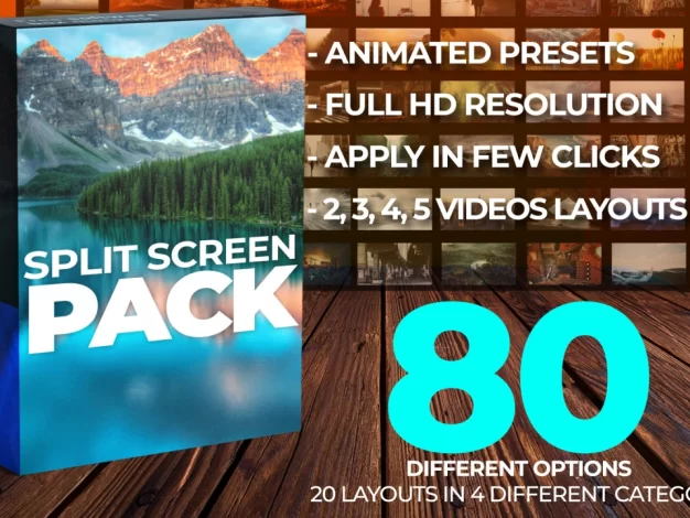 Premiere Pro分屏过渡预设包