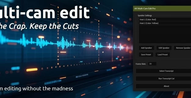 Multi-Cam Edit Pro for After Effects v1.0-多机位编辑工具AE插件
