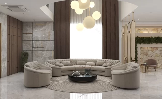 现代客厅3D模型