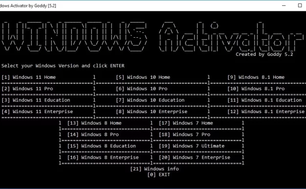 Goddy5.3版windows 激活器