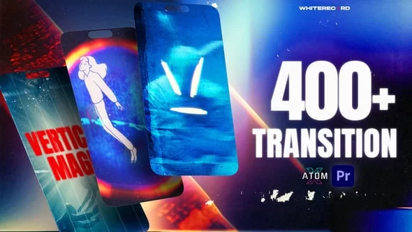 400+ 社交媒体垂直过渡包AE模板