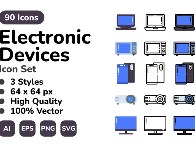 电子设备图标集