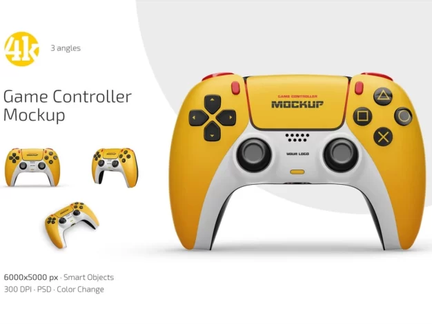 3个游戏控制器模型集