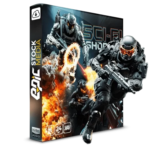 科幻射击游戏-游戏类型和电影制作音效套件2025