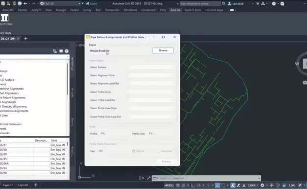 CAD MAN 管网路线和剖面视图生成器插件 1.0.1带激活补丁