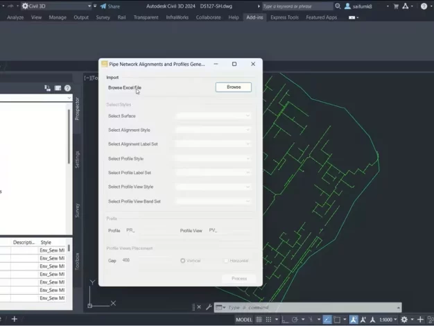 CAD MAN 管网路线和剖面视图生成器插件 1.0.1带激活补丁