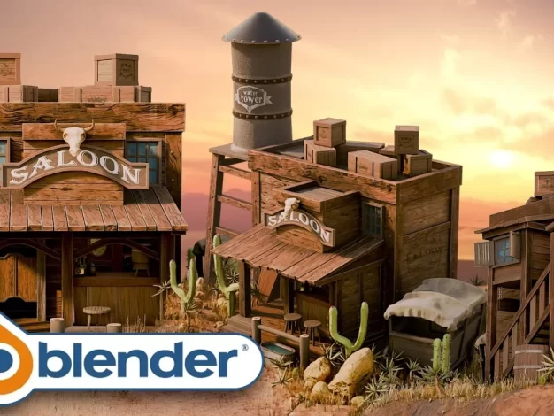 掌握 Blender 3D 与狂野西部环境教程